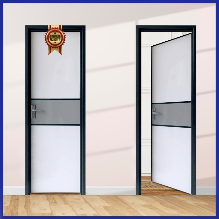 PINTU KAMAR MANDI PVC TEBAL MINIMALIS DENGAN KUNCI ENGKOL LUAR DALAM