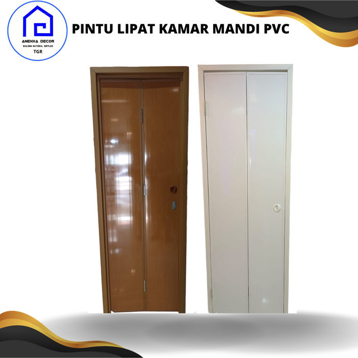 PINTU LIPAT BIFOLD PVC KAMAR MANDI - LIPAT TENGAH