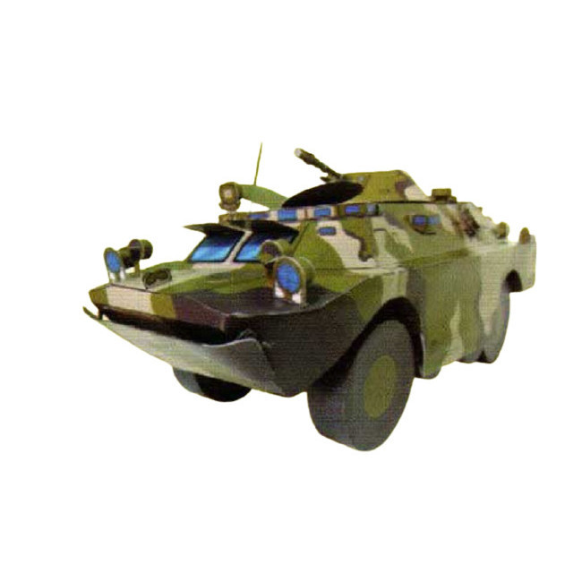 diy papercraft kertas pola mobil taktikal brdm armor car zenyang22