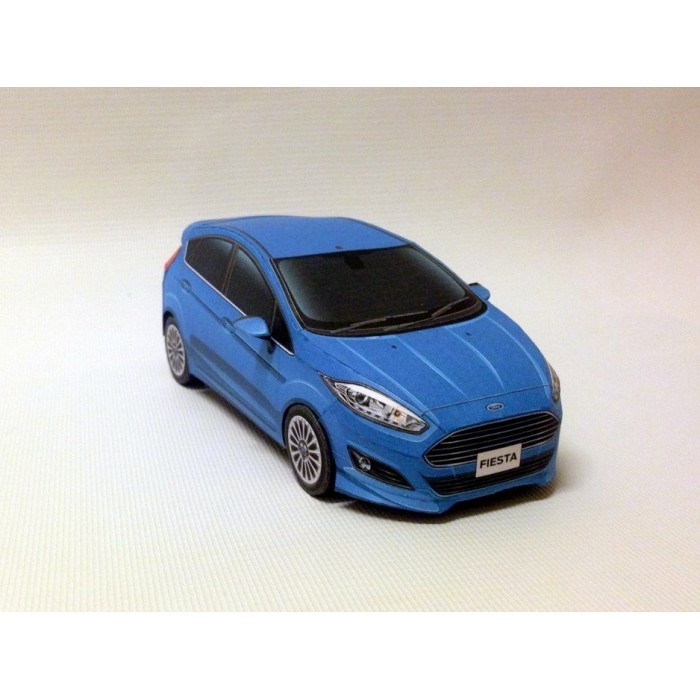 diy papercraft lembar kertas pola kendaraan mobil ford fiesta zenyang22