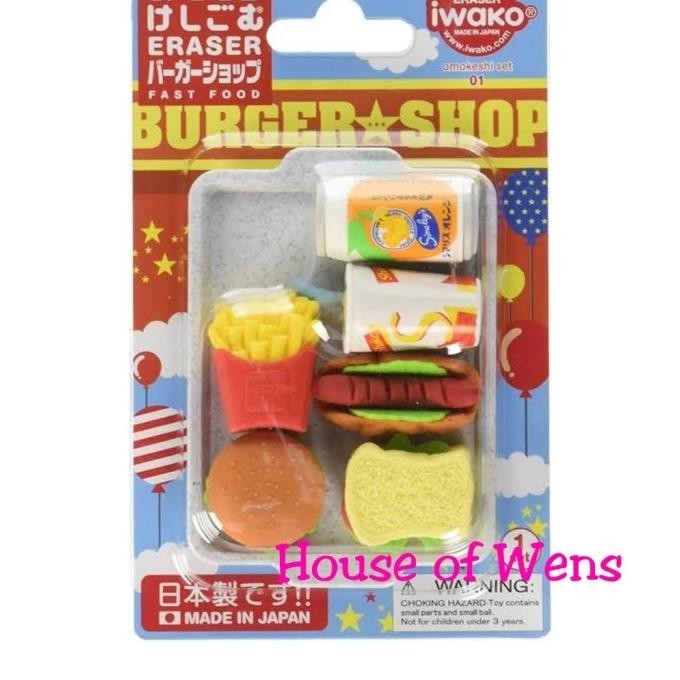 

New Sale Iwako Puzzle Eraser Set Omokeshi Set 01 Made In Japan - Penghapus Set Terbaik