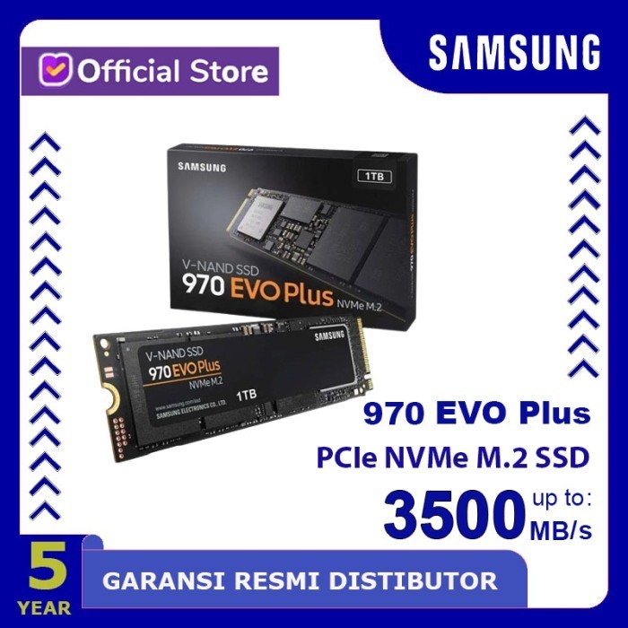 SSD SAMSUNG 970 EVO PLUS 1TB M.2 NVME ORIGINAL BEST QUALITY