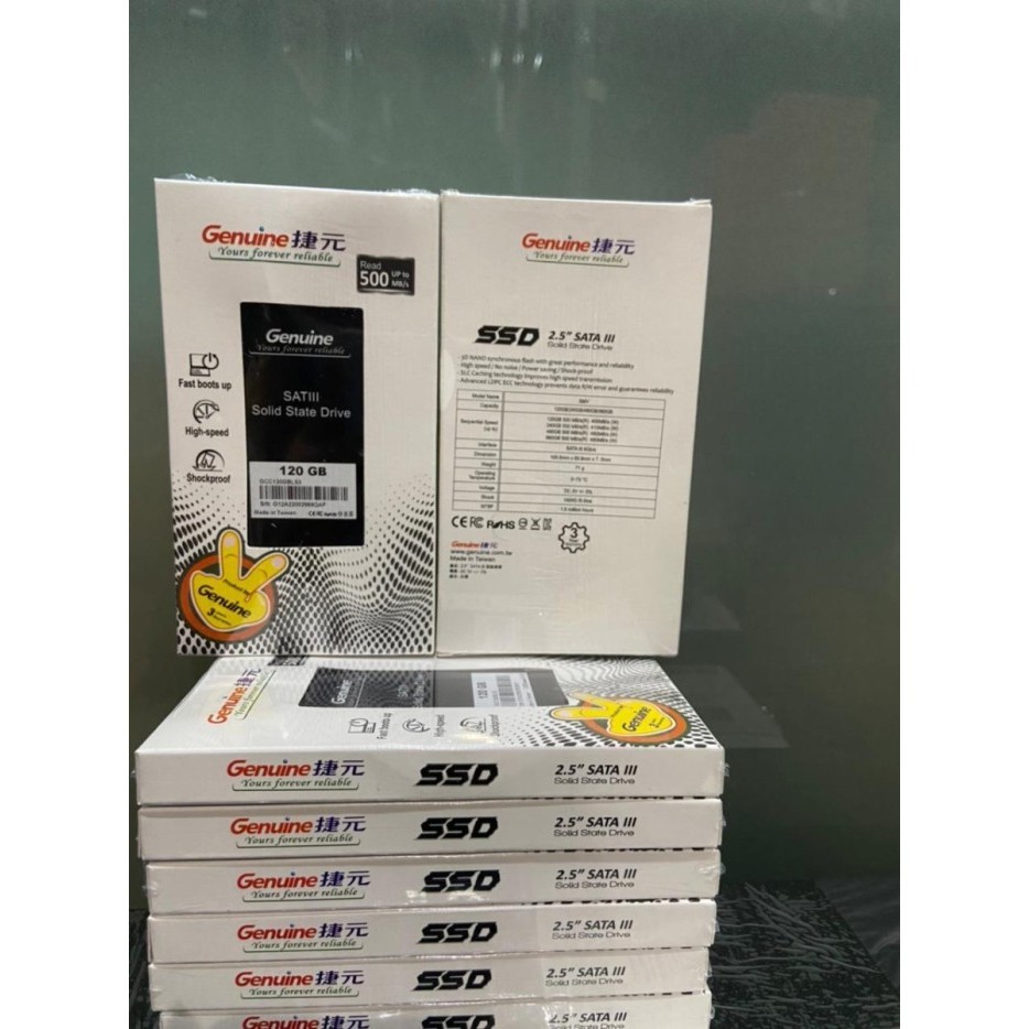 SSD GENUINE 120GB SATA3 2.5" - GARANSI RESMI 3TAHUN ORIGINAL BEST QUALITY