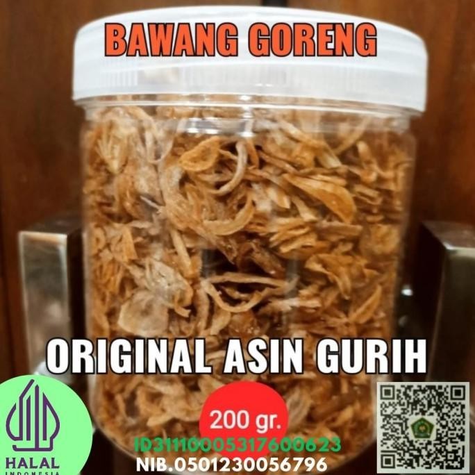 

Bawang goreng brebes premium original asin gurih.