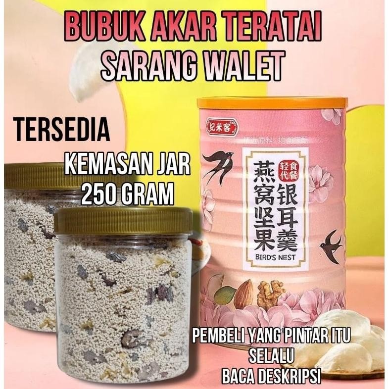 

CR - Ou Fen Bubuk Akar Teratai Sarang Walet 250gr(Jar) & 500gr(Kaleng)Makanan Diet TERLARIS