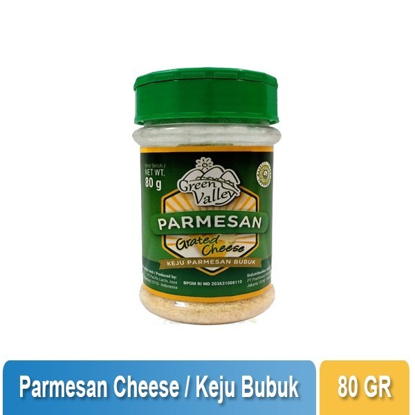 

GREEN VALLEY - PARMESAN GRATED CHEESE / KEJU BUBUK 80GR