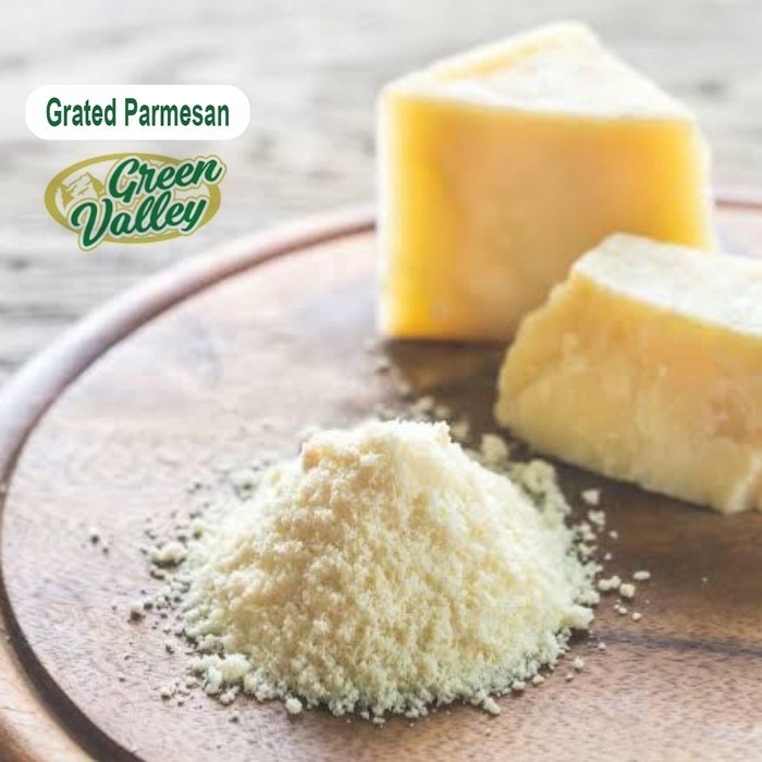 

GREEN VALLEY - GRATED PARMESAN CHEESE 200 GR / KEJU PARMESAN POUCH