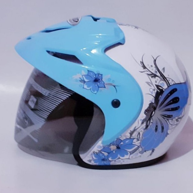 HELM SNI DEWASA HALF FACE HELM SNI WANITA OPEN FACE MOTIF KUPU