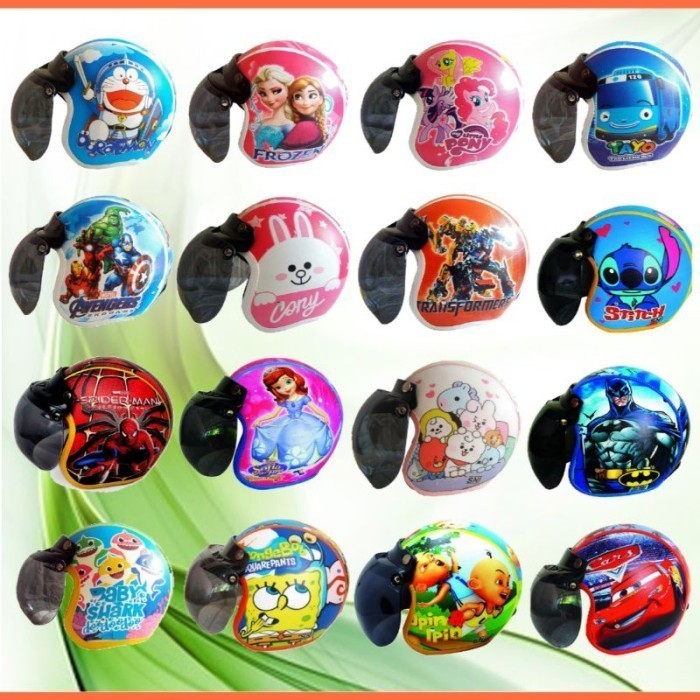 TERLARIS HELM BOGO ANAK KECIL KARAKTER LOL// ORIGINAL