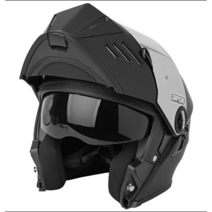SIMPSON DARKSOME MODULAR BLACK METAL HELM MOTOR MODULAR SIMPSON