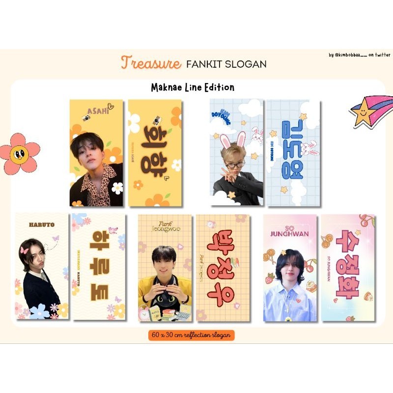 Fankit Slogan Treasure Maknae Line