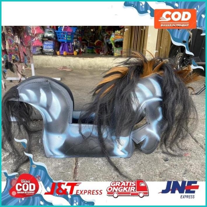 Promo (Bisa Cod)Kuda Lumping +-70Cm Full Rambut Panjang/Jaranan/Foto Asli/Awet