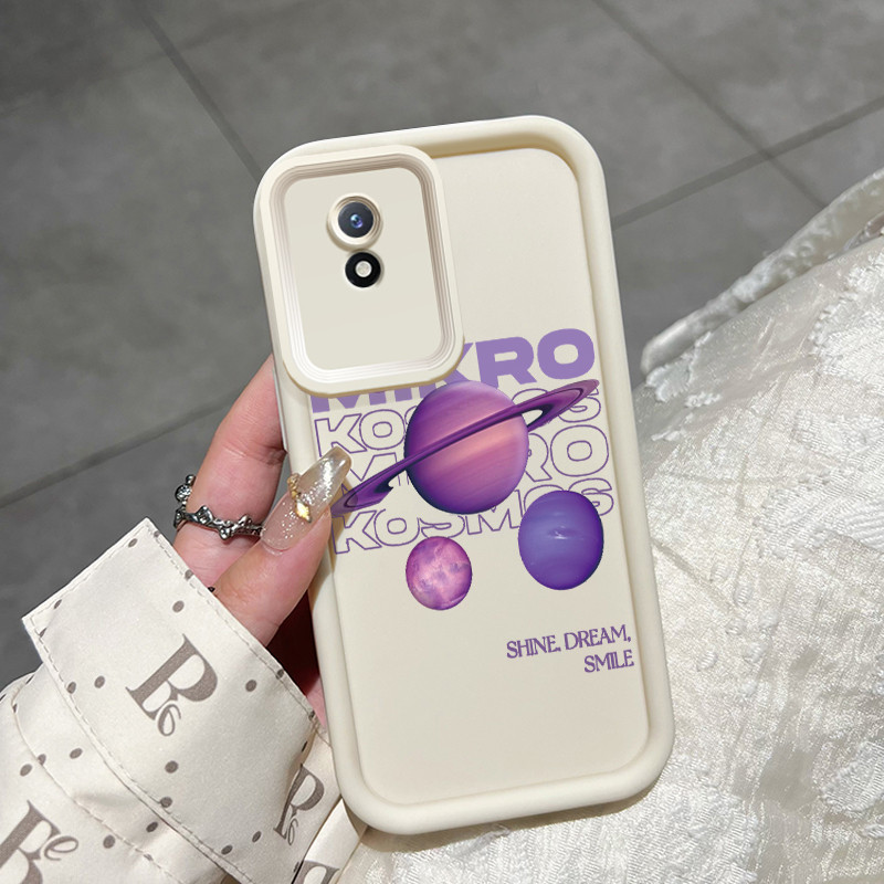 Casing Hp VIVO Y02 VIVO Y02A VIVO Y02T Case pola planet Softcase gaya ganda pelindung silikon lunak 