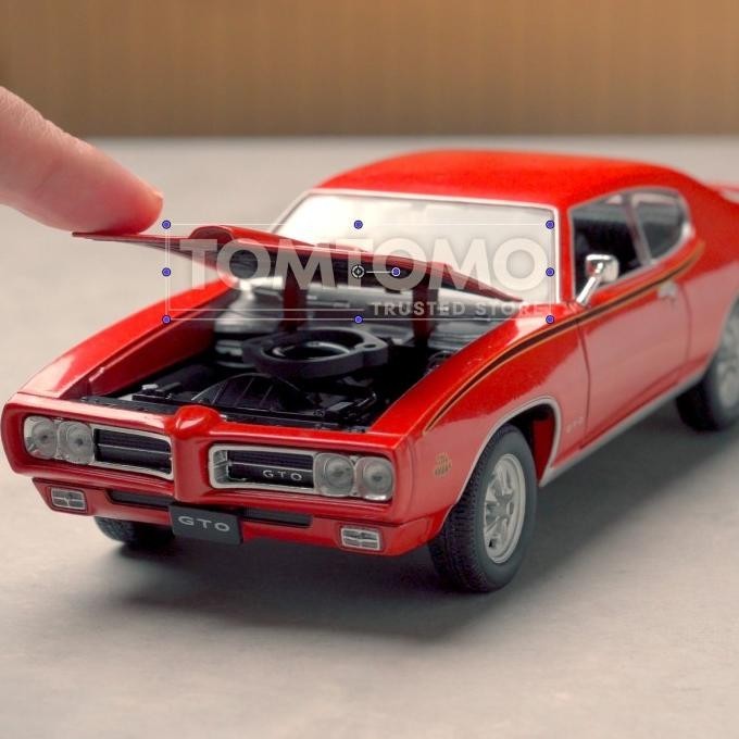 Tomtomo Pontiac Gto Classic Org Klasik Diecast Miniatur Mobil Mobilan