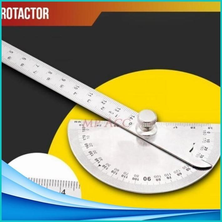 

(HST) PROTRACTOR PENGGARIS BUSUR ROUNDHEAD MEASURING RULER ALUMINIUM 14.5CM