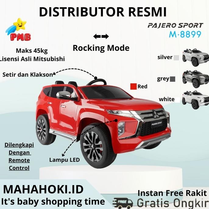 Mobilan Aki Pmbtoys Mitsubishi Pajero Sport M8899-Distributor Resmi