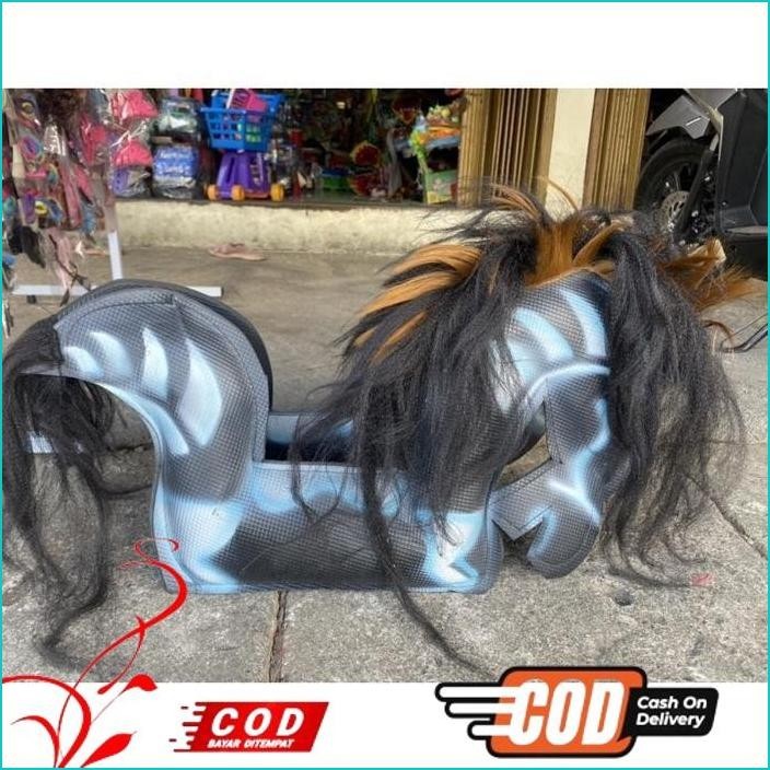 TERLARIS (BISA COD)KUDA LUMPING +-70CM FULL RAMBUT PANJANG/JARANAN/FOTO ASLI/AWET KESENIAN