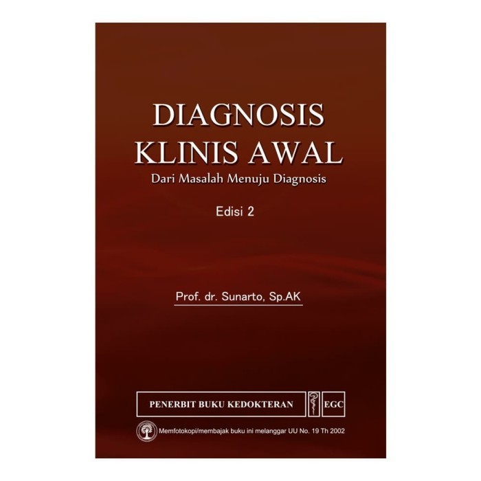 

EGC Diagnosis Klinis Awal: Dari Masalah Menuju Diagnosis Edisi 2