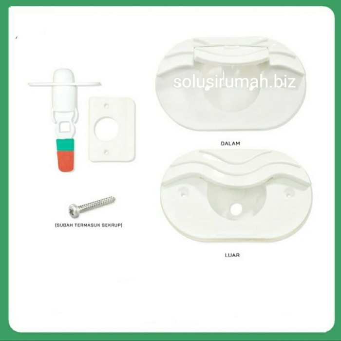 *#*#*#] KUNCI BULAT OVAL PVC KAMAR MANDI PLASTIK U PINTU PLASTIC HANDLE SELOT