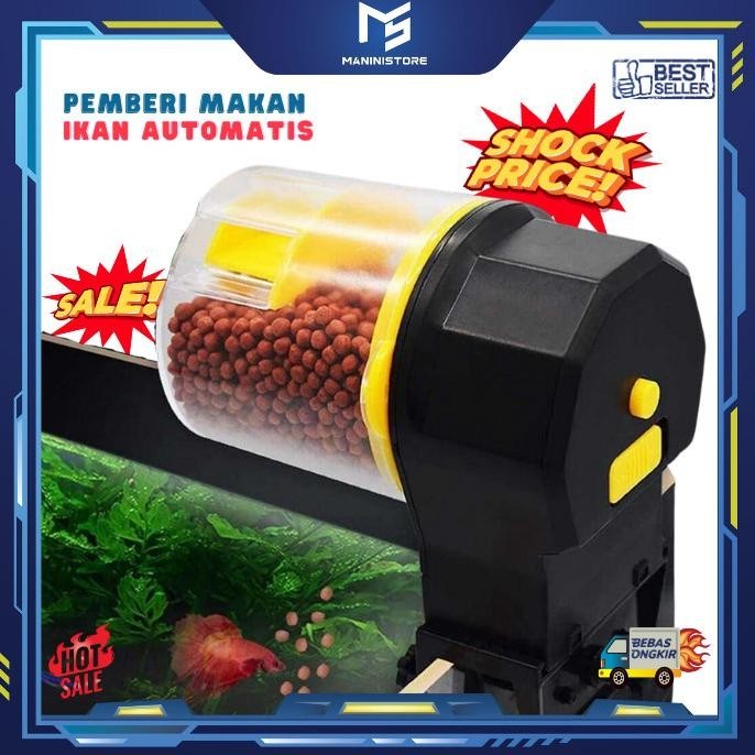 Pemberi Makan Pakan Ikan Otomatis Aquarium Timer Makanan Ikan