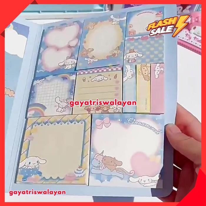 

SANRIO MEMOPAD NOTEPAD CINNAMOROLL KUROMI MELODY 50 LEMBAR KUALITAS TERBAIK