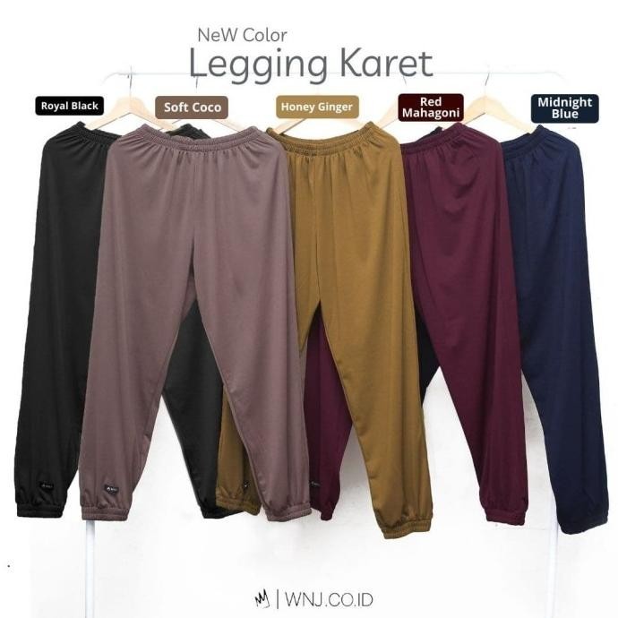 LEGGING KARET CELAMIS JUMBO WNJ WANOJA HIJAB ADEM INNER POLOS GAMIS