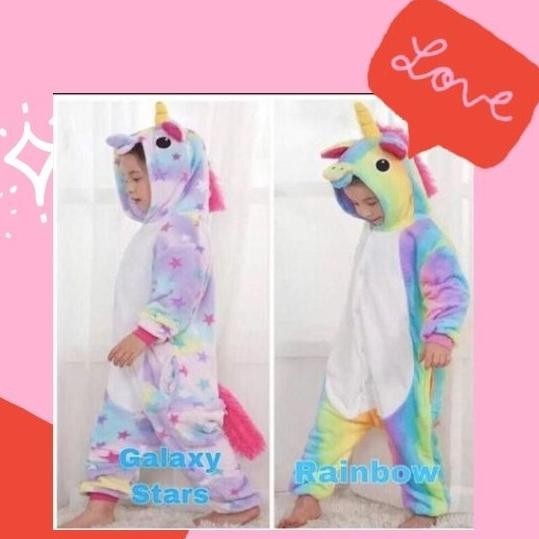Kostum Anak Unicorn Kostum Cosplay Unicorn Kostum Onesie Unicorn
