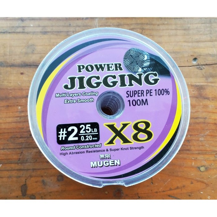 Senar PE Mugen Power Jigging PE2 X8 / Senar PE 2 / senar pancing