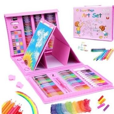 

SPECIAL Crayon Set 208 Pcs Pensil Warna Menggambar Mewarnai Melukis Anak-Anak Krayon Cat Cair Pastel Koper Set Lengkap Kado Anak Colouring Gift TAKASIMURA STORE Ex45