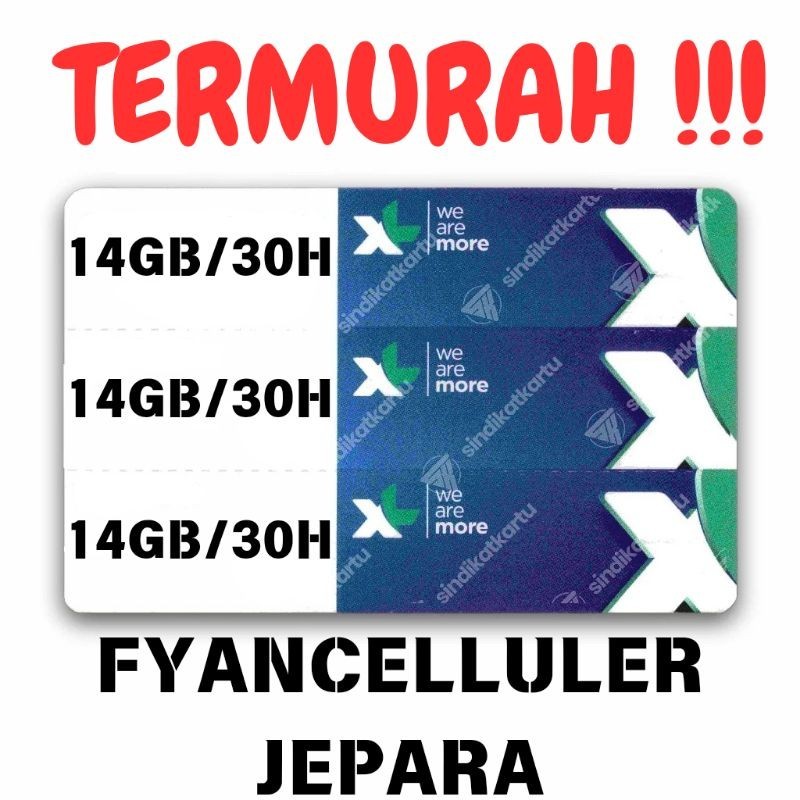VOUCHER XL COMBO 14GB 30HARI (LOKAL DATA 38KOTA)