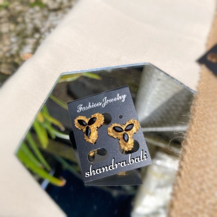 ```````] Anting Alpaka Sumpel Agni Aksesoris Perhiasan Kebaya Bali