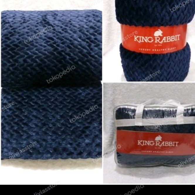 Ready selimut king rabbit polos embos sale