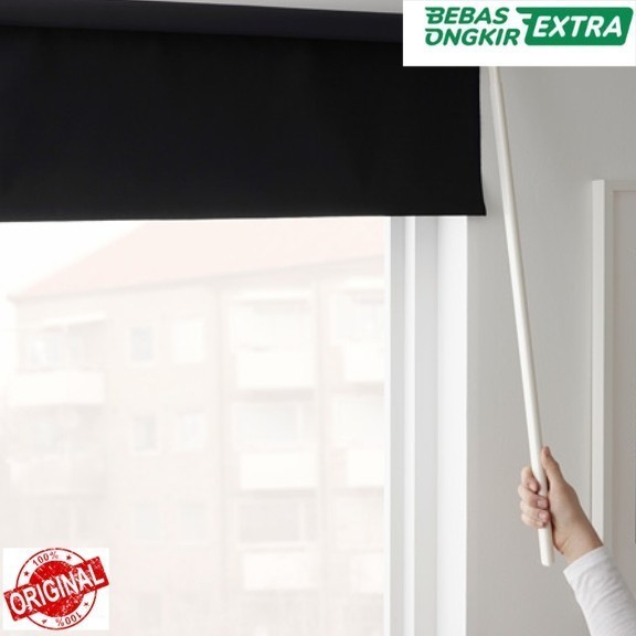 Tirai Gulung Jendela Anti Tembus Cahaya Fr 120X195Cm Ori_Hitam