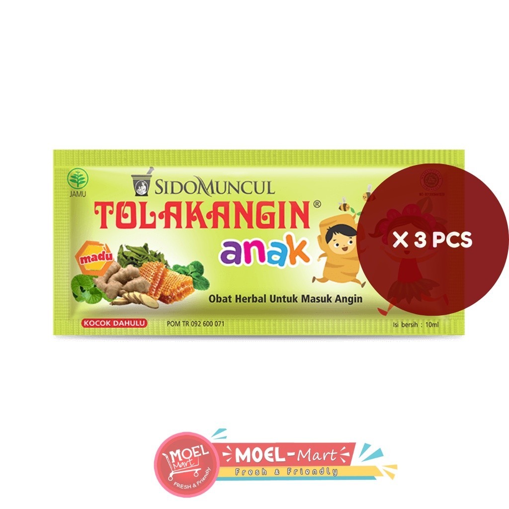 

SIDOMUNCUL TOLAK ANGIN ANAK 3 Sachet x 10ML