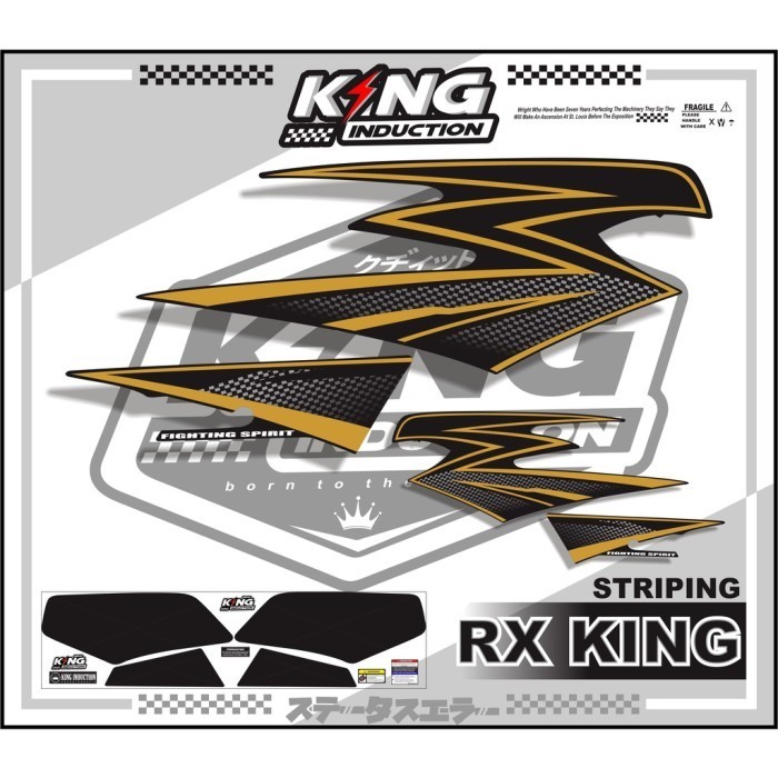 SALEE!!!!! Striping Decal Rx King Variasi - Custom List Motor Gold 2003 Bes