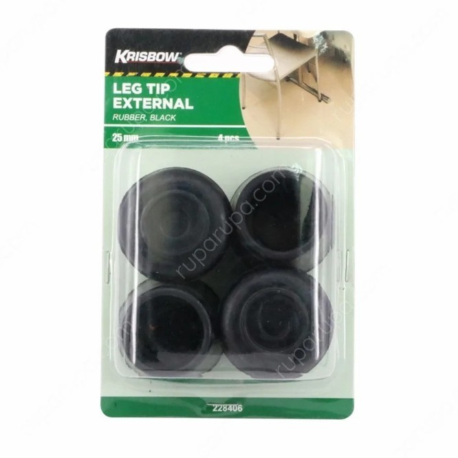 Restock Krisbow Alas Kaki Bantalan Karet Meja Dan Kursi 2.5 Cm 4 Pcs Murah