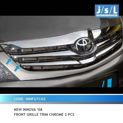 Grill Depan Toyota Innova 2008 2011 Jsl Front Grille Trim Chrome 2 Pcs Ori