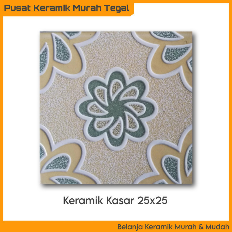 Keramik Lantai Kamar Mandi Kasar 25x25 Atom Green  (Tegal Brebes Pemalang Slawi)