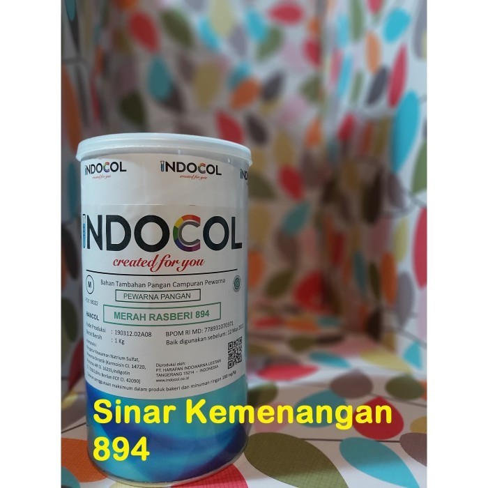 

Pewarna Makanan Indocol Raspberry Red 894 - Merah Rasberi; 1 Kg