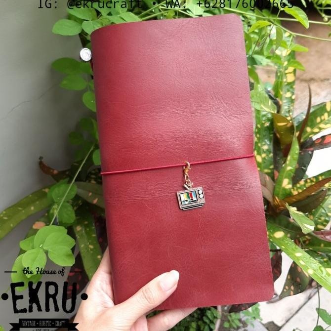 

GENUINE LEATHER COVER TRAVELERS NOTEBOOK (MIDORI)