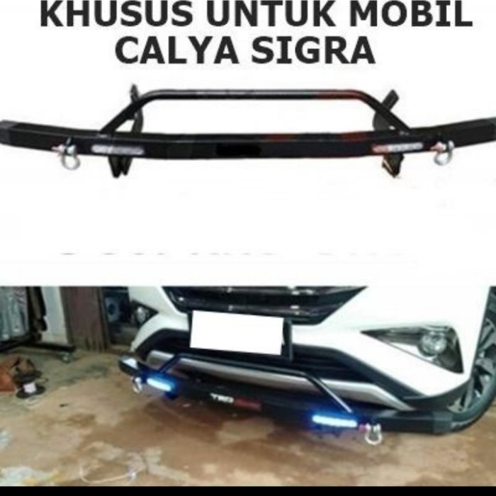 Towing Tanduk Bumper Depan Mini Mobil Calya/Sigra Led Drl Ori