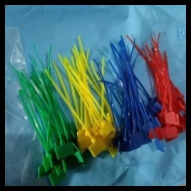 

BEST DEAL 100PCS TIES LABEL KABEL TIES TALI KABEL MARKER NAME 3CM X 10CM !
