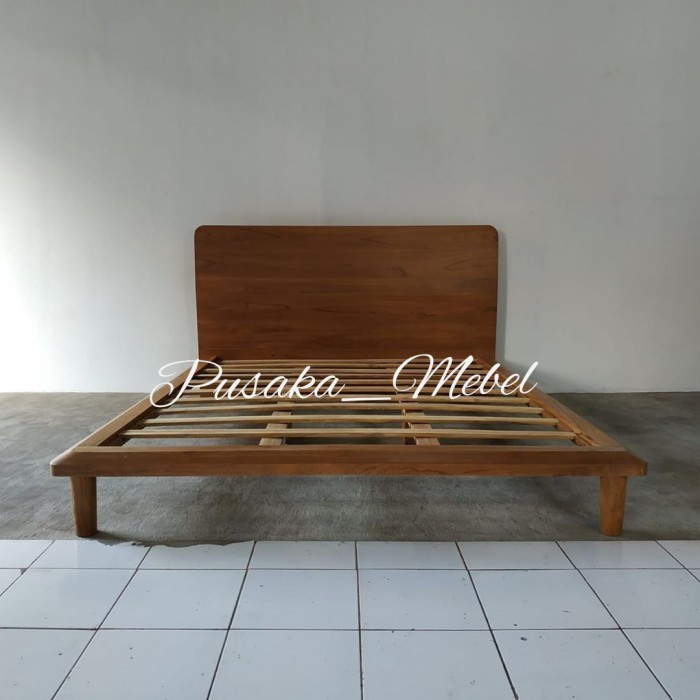 tempat tidur minimalis jati jepara, dipan minimalis jati jepara