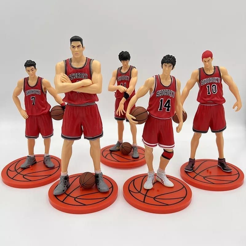 [BEST DEAL] slam dunk action figure slam dunk shohoku hanamichi sakuragi rukawa