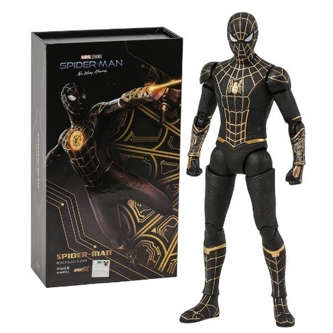 [BEST DEAL] Marvel ZD Toys SPIDERMAN No Way Home Spiderman Black & Gold Suit Mainan Anak Action