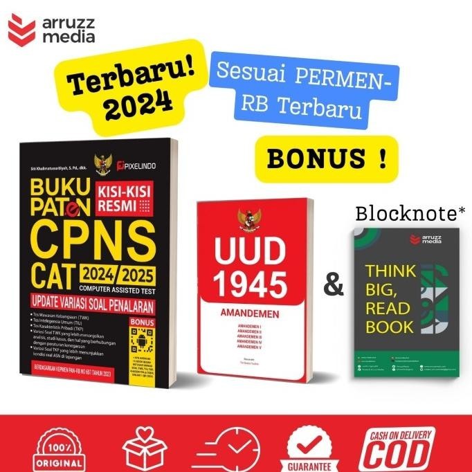 

Buku Paten Kisi Kisi Resmi Tes CPNS 2024 CAT Update Variasi Soal