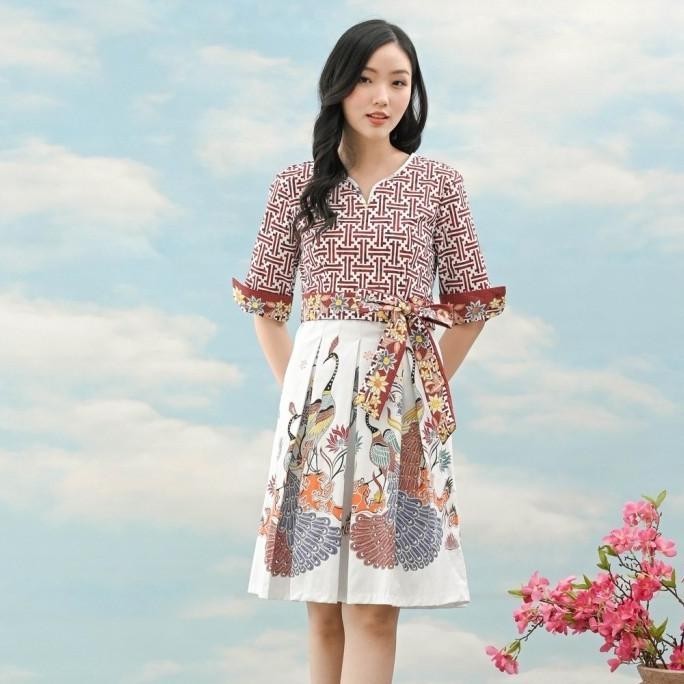 Set Batik Modern / Baju Batik Couple Kondangan / Seragam Kantor - Bbc