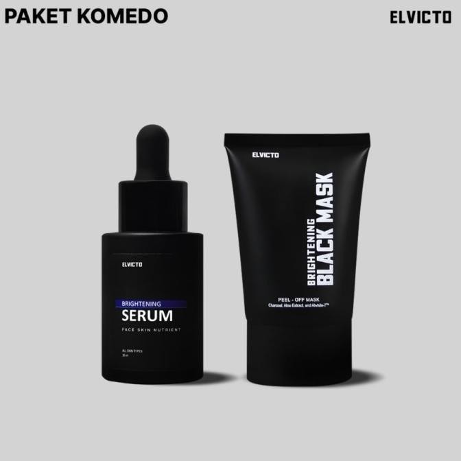 Elvicto Paket Komedo / Elvicto Serum / Masker Elvicto Black Mask