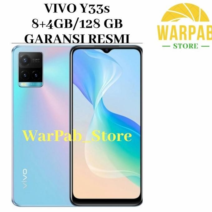Hp Vivo Y33S 8/128 Gb-Y 33 S Garansi Resmi 8+4 Gb Ram 128 Gb Rom Resmi