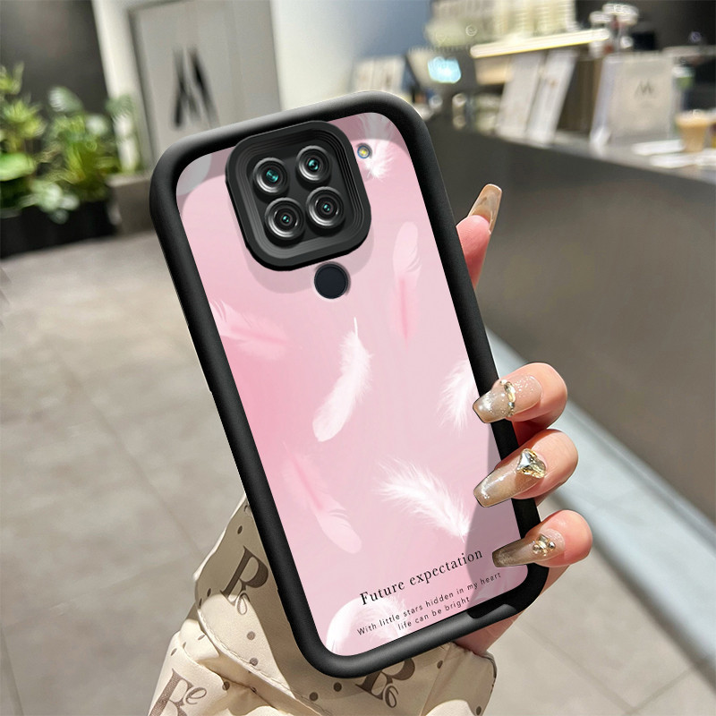 Casing Hp Xiaomi Redmi Note 9 Redmi Note 9s Case silikon kasingg HP pola bulu Casing tekstur Cesing 